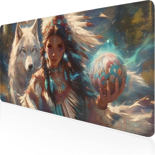 Weiß Mauspad Fraumauspad XXL mit Leder und Rutchfeste Wildleder Wasserfeste Gaming Tischunterlage, Vernähte Kanten Anti Rutsch Desk Mat für Unterlage Büro/Home schreibunterlagen 800x300x3mm XY-125 Weiß Mauspad Fraumauspad XXL mit Leder und Rutchfeste Wildleder Wasserfeste Gaming Tischunterlage, Vernähte Kanten Anti Rutsch Desk Mat für Unterlage Büro/Home schreibunterlagen 800x300x3mm XY-125 von Ynulann