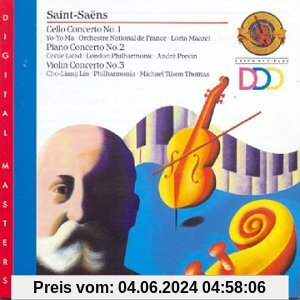 Saint-Saens: Cello Concerto 1 / Piano Concerto 2 / Violin Concerto 3 von Yo-Yo Ma