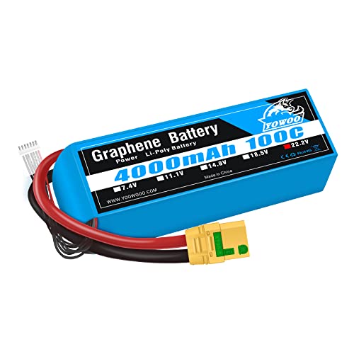 YOWOO Graphene Akku 6S 22.2V 4000mAh 100C Lipo Akku mit XT90-S Anti-Funken Stecker für Goblin Gaui Align T-REX 550/ 700E F3C/ 700L/ 800E RC Hubschrauber Quadcopter Auto Truggy Boat Drone Racing Hobby YOWOO Graphene Akku 6S 22.2V 4000mAh 100C Lipo Akku mit XT90-S Anti-Funken Stecker für Goblin Gaui Align T-REX 550/ 700E F3C/ 700L/ 800E RC Hubschrauber Quadcopter Auto Truggy Boat Drone Racing Hobby von YoWoo Power