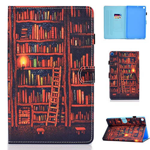 Yoagoal Hülle für Galaxy Tab A 10.1 2019 Premium PU Leder Ständer Business Folio Case Cover mit Kartenfächern und Multi-Angle, Library von Yoagoal