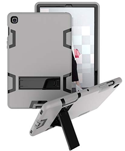 Yoagoal Hülle für Galaxy Tab S5E, Dual Layer Shockproof Hybrid Schutzhülle mit Ständer Case Cover für Samsung Galaxy Tab S5E 10.5 T720 T725, Gray&Black von Yoagoal