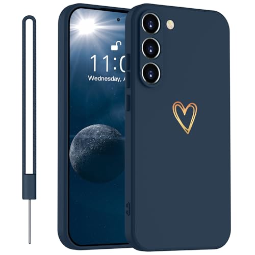 Yoawiful für Samsung Galaxy A55 Hülle Silikon Kameraschutz Niedliches Herzmuster Handyhülle Samsung A55 Case 5G mit 1 Lanyard, stoßfest dünn weich Kratzfest Schutzhülle Blau Yoawiful für Samsung Galaxy A55 Hülle Silikon Kameraschutz Niedliches Herzmuster Handyhülle Samsung A55 Case 5G mit 1 Lanyard, stoßfest dünn weich Kratzfest Schutzhülle Blau von Yoawiful