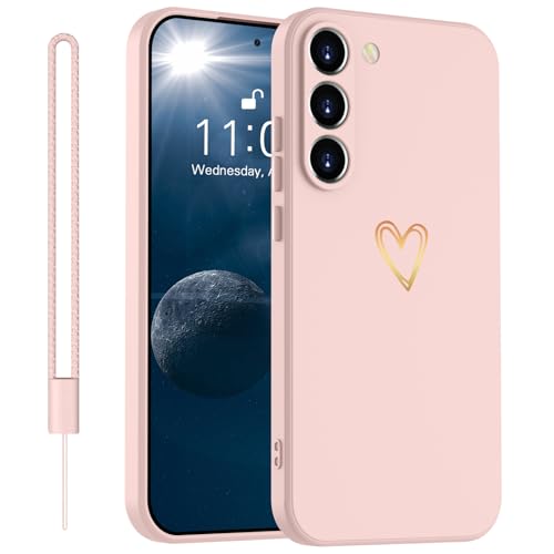 Yoawiful für Samsung Galaxy A55 Hülle Silikon Kameraschutz Niedliches Herzmuster Handyhülle Samsung A55 Case 5G mit 1 Lanyard, stoßfest dünn weich Kratzfest Schutzhülle rosa Yoawiful für Samsung Galaxy A55 Hülle Silikon Kameraschutz Niedliches Herzmuster Handyhülle Samsung A55 Case 5G mit 1 Lanyard, stoßfest dünn weich Kratzfest Schutzhülle rosa von Yoawiful