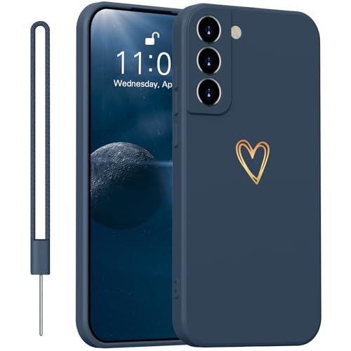 Yoawiful für Samsung Galaxy S21 FE Hülle Silikon Kameraschutz Niedliches Herzmuster Handyhülle Samsung S21 FE Case 5G mit 1 Lanyard, stoßfest dünn weich Kratzfest Schutzhülle Blau Yoawiful für Samsung Galaxy S21 FE Hülle Silikon Kameraschutz Niedliches Herzmuster Handyhülle Samsung S21 FE Case 5G mit 1 Lanyard, stoßfest dünn weich Kratzfest Schutzhülle Blau von Yoawiful