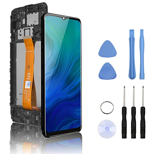 Yodoit Für Samsung Galaxy A12 LCD Bildschirm Ersatz-Set mit Rahmen A125F A125N A125M A125F/DSN A125U Touch 6,5 Zoll Display mit Reparaturwerkzeug Kit (Mit Rahmen) von Yodoit