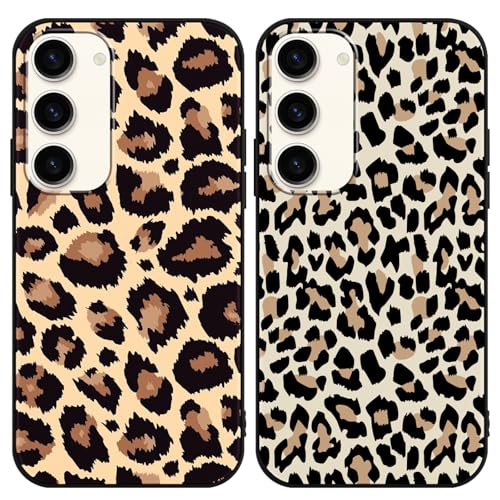 Yoedge 2 Stück HandyHülle für Samsung Galaxy S23 5G Hülle 6,1", Schutzhülle Case Buntes Aesthetic Leopard Muster Design Mädchen Junge Geschenk, Weich Silikon Bumper Stoßfest Cover für Samsung S23 5G Yoedge 2 Stück HandyHülle für Samsung Galaxy S23 5G Hülle 6,1", Schutzhülle Case Buntes Aesthetic Leopard Muster Design Mädchen Junge Geschenk, Weich Silikon Bumper Stoßfest Cover für Samsung S23 5G von Yoedge