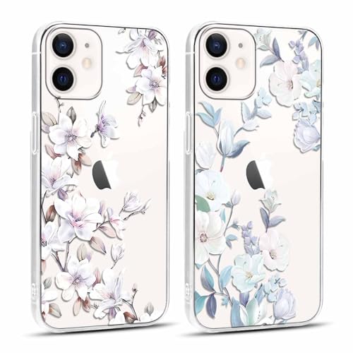 Yoedge 2 Stück Handyhülle für iPhone 12 / iPhone 12 Pro Hülle, Transparent Blumen Muster Mädchen Aesthetic Motiv Handyhülle, Weich Silikon KlarStoßfest Kratzfestes Durchsichtig Schutzhülle 6,1" Yoedge 2 Stück Handyhülle für iPhone 12 / iPhone 12 Pro Hülle, Transparent Blumen Muster Mädchen Aesthetic Motiv Handyhülle, Weich Silikon KlarStoßfest Kratzfestes Durchsichtig Schutzhülle 6,1" von Yoedge