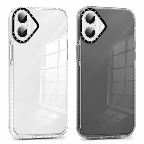 Yoedge 2 Stück Handyhülle für iPhone 16 Plus Hülle 6,7", Transparent Weich Silikon Slim Klar Handyhülle Stoßfest Kratzfest Rückseite Bumper Schutzhülle Case für iPhone 16 Plus, Durchsichtig + Schwarz Yoedge 2 Stück Handyhülle für iPhone 16 Plus Hülle 6,7", Transparent Weich Silikon Slim Klar Handyhülle Stoßfest Kratzfest Rückseite Bumper Schutzhülle Case für iPhone 16 Plus, Durchsichtig + Schwarz von Yoedge