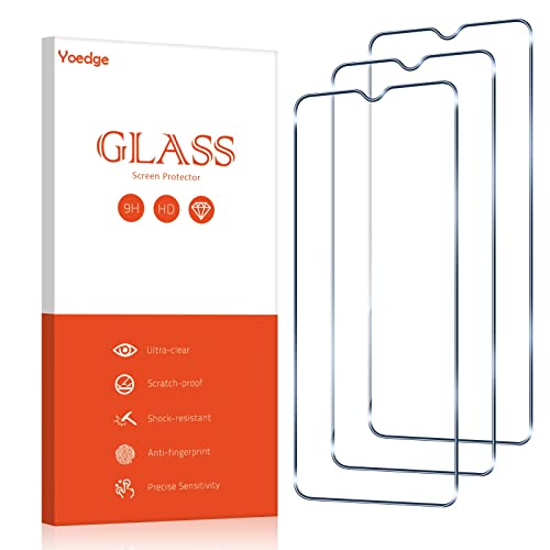 Yoedge 3 Stück Screen Protector Schutzfolie für Realme C11 2021 6,52, Ultra HD Clear Handy Displayschutzfoliee,Kratzfest Schutzglas Screen Tempered Glass Film für Real meC11 2021 von Yoedge