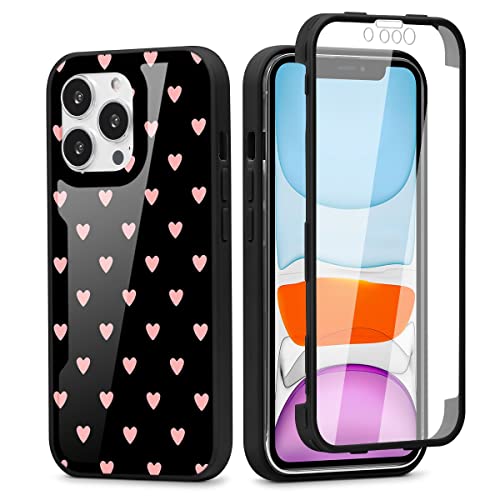 Yoedge 360 Grad Hülle für iPhone 11 Pro Max 6,5", Handyhülle mit Eingebautem Displayschutz TPU Stoßfest Durchsichtige Front Und Rückenschutz Schutzhülle Silikon PC Bumper Fullbody Cover, Liebe Yoedge 360 Grad Hülle für iPhone 11 Pro Max 6,5", Handyhülle mit Eingebautem Displayschutz TPU Stoßfest Durchsichtige Front Und Rückenschutz Schutzhülle Silikon PC Bumper Fullbody Cover, Liebe von Yoedge
