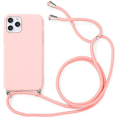 Yoedge Handykette Handyhülle für Apple iPhone 12 Pro Max 6,7" Hülle mit Band Kette, Silikon Schutzhülle mit Kordel zum Umhängen, TPU Stoßfest Case mit Muster Motiv für iPhone12 Pro Max, Rosa Yoedge Handykette Handyhülle für Apple iPhone 12 Pro Max 6,7" Hülle mit Band Kette, Silikon Schutzhülle mit Kordel zum Umhängen, TPU Stoßfest Case mit Muster Motiv für iPhone12 Pro Max, Rosa von Yoedge