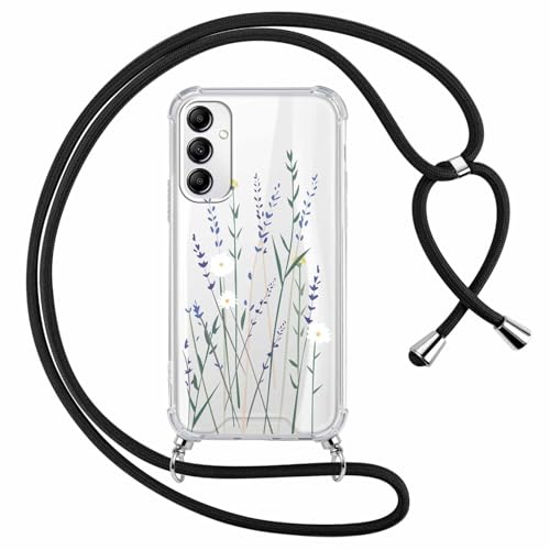 Yoedge Handykette Handyhülle für Samsung Galaxy A21s 4G 6,5" Hülle mit Band, Weiche Silikon TPU + PC Stoßfest Schutzhülle mit Kordel zum Umhängen, Durchsichtig Case mit Aesthetic Muster, Blumen 1 Yoedge Handykette Handyhülle für Samsung Galaxy A21s 4G 6,5" Hülle mit Band, Weiche Silikon TPU + PC Stoßfest Schutzhülle mit Kordel zum Umhängen, Durchsichtig Case mit Aesthetic Muster, Blumen 1 von Yoedge