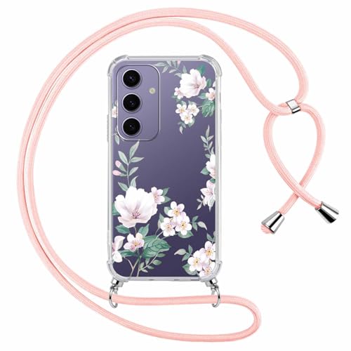 Yoedge Handykette Handyhülle für Samsung Galaxy S25 5G 6,2" Hülle mit Band, Durchsichtig Aesthetic Muster Blumen Case mit Kordel zum Umhängen, Weiche Silikon TPU + PC Stoßfest Cover für Samsung S25,11 Yoedge Handykette Handyhülle für Samsung Galaxy S25 5G 6,2" Hülle mit Band, Durchsichtig Aesthetic Muster Blumen Case mit Kordel zum Umhängen, Weiche Silikon TPU + PC Stoßfest Cover für Samsung S25,11 von Yoedge