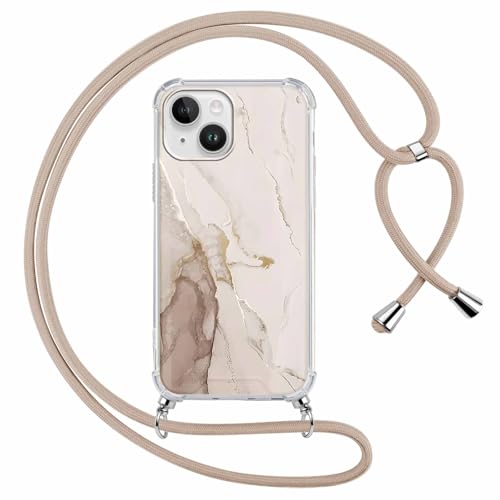 Yoedge Handykette Handyhülle für iPhone 14/iPhone 13 6,1" Hülle mit Band, Durchsichtig Aesthetic Muster Marmor Mädchen Case mit Kordel zum Umhängen, Weiche Silikon TPU + PC Stoßfest Schutzhülle, 03 Yoedge Handykette Handyhülle für iPhone 14/iPhone 13 6,1" Hülle mit Band, Durchsichtig Aesthetic Muster Marmor Mädchen Case mit Kordel zum Umhängen, Weiche Silikon TPU + PC Stoßfest Schutzhülle, 03 von Yoedge