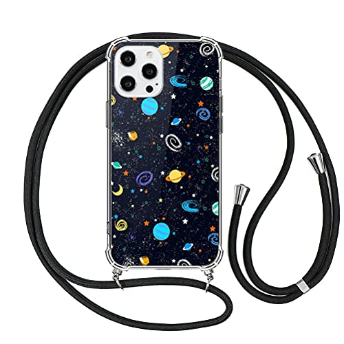 Yoedge Handykette Hülle für Samsung Galaxy S10e 5,8 Zoll, Die PC mit Silikon TPU Bumper Necklace Schutzhülle mit Kette abnehmbar Durchsichtig Stoßfest Cartoon Muster für Samsung S10e, Schwarz Yoedge Handykette Hülle für Samsung Galaxy S10e 5,8 Zoll, Die PC mit Silikon TPU Bumper Necklace Schutzhülle mit Kette abnehmbar Durchsichtig Stoßfest Cartoon Muster für Samsung S10e, Schwarz von Yoedge
