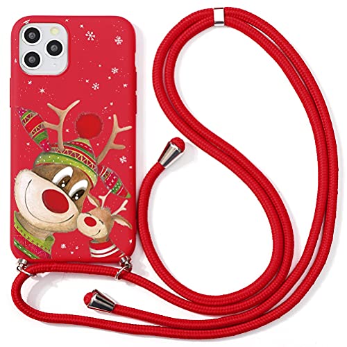 Yoedge Handykette für Samsung Galaxy S20 FE/S20 Lite/S20 Fan Edition Weihnachten Hülle 6,5", Smartphone Necklace Handyhülle mit Kordel zum Umhängen TPU Bumper Cover mit 3D Weihnachten, Hirsch 4 Yoedge Handykette für Samsung Galaxy S20 FE/S20 Lite/S20 Fan Edition Weihnachten Hülle 6,5", Smartphone Necklace Handyhülle mit Kordel zum Umhängen TPU Bumper Cover mit 3D Weihnachten, Hirsch 4 von Yoedge