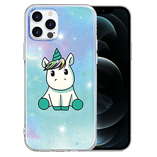 Yoedge Hülle Kompatibel mit Samsung Galaxy S22 5G, Transparent Silikon Weich TPU Schutzhülle Stoßfest Handyhülle [Anti-Gelb] [Anti-Kratzer], Cartoons Muster Case für Samsung S22 6,06", Einhorn von Yoedge