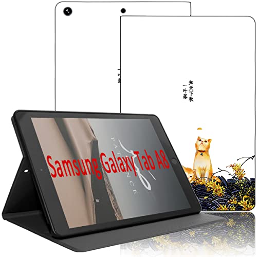 Yoedge Hülle Kompatibel mit Samsung Galaxy Tab A8 10,5 Zoll 2021 SM-X200/ X205/ X207, Ultra Dünn Leicht SchutzHülle mit Standfunktion TPU Rücken Slim PU Leder Smart Folio Tablet Cover, Katze 2 von Yoedge
