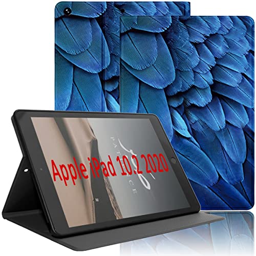 Yoedge Hülle für iPad 10,2 Zoll, iPad 9./8./7. Generation, Ultra Dünn Leicht SchutzHülle mit Standfunktion TPU Rücken Slim PU Leder Smart Folio Tablet Cover für iPad 10,2" 2021/2020/2019, Feder von Yoedge