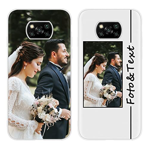 Yoedge Personalisierte Handyhülle für Xiaomi Poco X3/ X3 NFC 4G / Poco X3 Pro Hülle Personalisiert 6,67", Weiß Schutzhülle mit Eigenem Foto Bedrucken Bild Text Individuelle, Selbst Gestalten Hülle Yoedge Personalisierte Handyhülle für Xiaomi Poco X3/ X3 NFC 4G / Poco X3 Pro Hülle Personalisiert 6,67", Weiß Schutzhülle mit Eigenem Foto Bedrucken Bild Text Individuelle, Selbst Gestalten Hülle von Yoedge