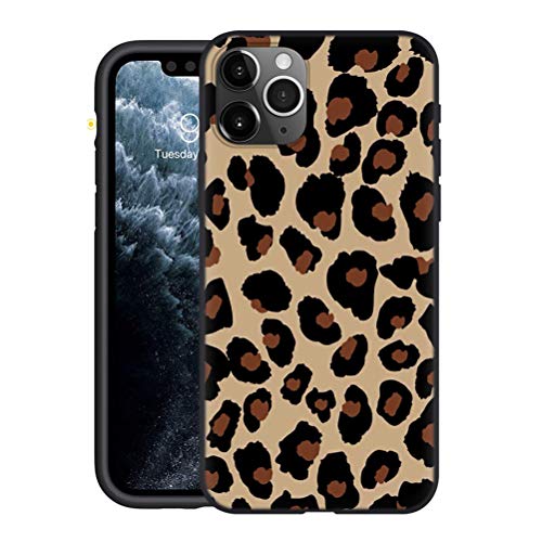 Yoedge für Samsung Galaxy A72 6,7" Hülle, Silikon TPU Schutzhülle [Slim Stoßfest] Ultra Dünn Schwarz mit Muster Motiv Handyhülle Bumper Soft Weiche Case Back Cover für Samsung A72, Leopard von Yoedge