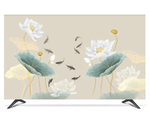 Yoeoefuo 42" - 85" Tv Abdeckung Schutzhülle TV/PC Abdeckung Bildschirmschutz Staubschutz Anti-Kratz Fernseher Schutz Cover Polyestersoff Art Printing TV Slipcover(Stil 4,65in) von Yoeoefuo