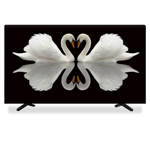 Yoeoefuo TV Protective Cover 32" - 85" TV Screen Protector Indoor Moderne Fernseher Abdeckung Displayschutzfolie Vollständiger Schutz Fernsehen Atmungsaktiv Staubdicht TV-Schutzhülle(Stil 3,85IN) von Yoeoefuo