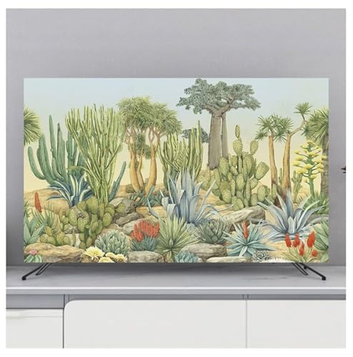 Yoeoefuo Tv Abdeckung Fernseher Schutzhülle 32" - 85" TV/PC Allwetter Schutzcover Dekorativ Landscape Print Universal Displayschutzfolie Television Staubabdeckung TV Protective Cover(Stil 3,65in) von Yoeoefuo