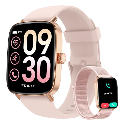 Yoever Smartwatch Damen mit Telefonfunktion - 1.85" Fitnessuhr Damen mit Herzfrequenz SpO2 Schlafmonitor, 110+ Sportmodi Schrittzähler Uhr, IP68 Wasserdicht Smart Watch für Android iOS Yoever Smartwatch Damen mit Telefonfunktion - 1.85" Fitnessuhr Damen mit Herzfrequenz SpO2 Schlafmonitor, 110+ Sportmodi Schrittzähler Uhr, IP68 Wasserdicht Smart Watch für Android iOS von Yoever