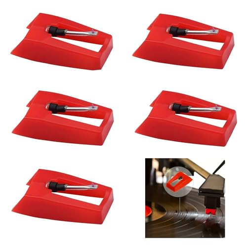 Yoezuo 5 Stück Plattenspieler Nadeln, Diamant Tonnadel Ersatz Plattenspieler, Plattenspielernadeln Ersatznadel Plattenspieler Nadel für Meiste Schallplattenspieler, Phonograph Yoezuo 5 Stück Plattenspieler Nadeln, Diamant Tonnadel Ersatz Plattenspieler, Plattenspielernadeln Ersatznadel Plattenspieler Nadel für Meiste Schallplattenspieler, Phonograph von Yoezuo