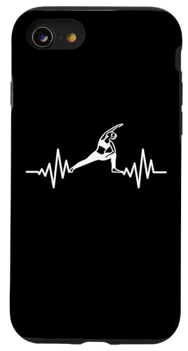 Yoga Herzschlag Meditation Yoga Fitness Pilates Hülle für iPhone SE (2020) / 7 / 8 von Yoga Shirts Damen und Herren Geschenke Zubehör