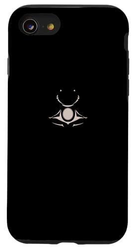 Yoga Shirt Buddha EKG Mandala Meditation Katzen Hülle für iPhone SE (2020) / 7 / 8 von Yoga Shirts Damen und Herren Geschenke Zubehör