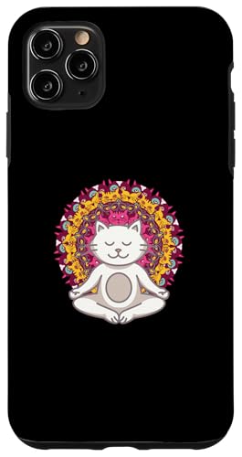 Yoga Shirt Buddha Katzen Mandala Meditation Hülle für iPhone 11 Pro Max von Yoga Shirts Damen und Herren Geschenke Zubehör