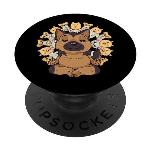 Yoga Shirt Buddha Schäferhund Hunde Mandala Meditation PopSockets Klebender PopGrip Yoga Shirt Buddha Schäferhund Hunde Mandala Meditation PopSockets Klebender PopGrip von Yoga Shirts Damen und Herren Geschenke Zubehör