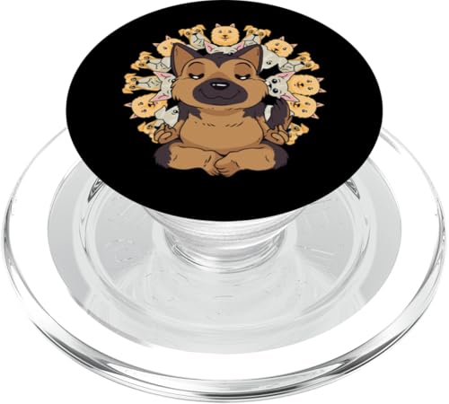 Yoga Shirt Buddha Schäferhund Hunde Mandala Meditation PopSockets PopGrip für MagSafe Yoga Shirt Buddha Schäferhund Hunde Mandala Meditation PopSockets PopGrip für MagSafe von Yoga Shirts Damen und Herren Geschenke Zubehör