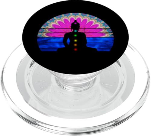 Yoga Shirt Chakra Buddha Meditation PopSockets PopGrip für MagSafe Yoga Shirt Chakra Buddha Meditation PopSockets PopGrip für MagSafe von Yoga Shirts Damen und Herren Geschenke Zubehör