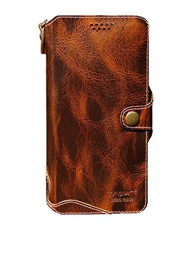 Yogurt Handyhülle für Samsung Galaxy S22+, Hülle Echtleder Case Ledertasche Lederhülle für Samsung S22+, Dunkel Braun von Yogurt