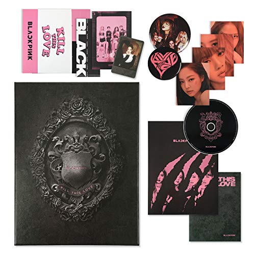 BLACKPINK 2nd Mini Album - Kill This Love [ BLACK Ver. ] CD + Photobook + Photo Zine + Lyrics Book + Photocards + Polaroid Photocard + Sticker Set + On Pack Poster + FREE GIFT(new) von Yoicn Lth