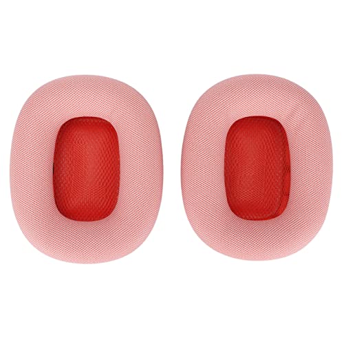 Yoidesu Headset-Ohrpolster, Weicher Memory-Schaum-Kopfhörer-Ersatz-Ohrpolster Protein-Leder-Ohrpolster Ohrenschützer für Airpod MAX Kopfhörer(Rosa) von Yoidesu