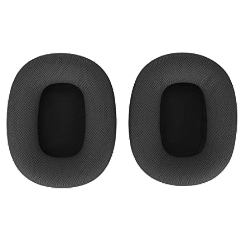 Yoidesu Headset-Ohrpolster, Weicher Memory-Schaum-Kopfhörer-Ersatz-Ohrpolster Protein-Leder-Ohrpolster Ohrenschützer für Airpod MAX Kopfhörer(Schwarz) von Yoidesu