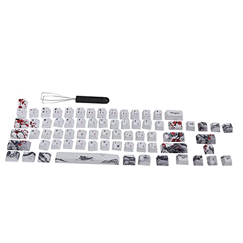 Yoidesu Tastaturkappen, PBT 5-seitige Sublimation 71 Tasten Tastaturkappen für Mechanische Optische Tastaturen(Englisch-Japanisch) von Yoidesu