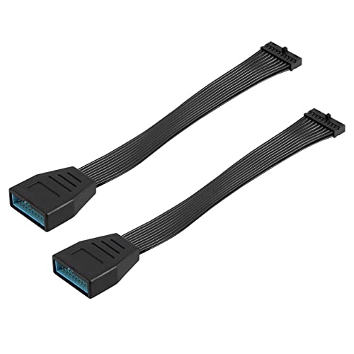 Yoiimiya 2-Teiliges Kleines Mini-USB 3.0 19/20-Poliges Internes VerläNgerungs-Header-Adapterkabel USB-20-Poliges VerläNgerungskabel für Motherboard 15 cm Yoiimiya 2-Teiliges Kleines Mini-USB 3.0 19/20-Poliges Internes VerläNgerungs-Header-Adapterkabel USB-20-Poliges VerläNgerungskabel für Motherboard 15 cm von Yoiimiya