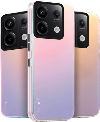 Yojiong Hülle für Xiaomi Redmi Note 13 Pro 5G / Poco X6 5G (6.67"), Glitzer Matte Handyhülle [Farbwechsel-Effekt], stilvolle und Einzigartig, Stoßfest Kratzfeste Schutzhülle, Bunt von Yojiong