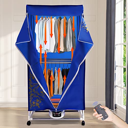 Elektrischer Wäschetrockner, Klappbarer Trockner mit Fernbedienung, Tragbar Trockenschrank Warmlufttrockner, PTC Fünf Schichtheizung, Timing-Funktion, 1500W, 70 x 50 x 150cm Elektrischer Wäschetrockner, Klappbarer Trockner mit Fernbedienung, Tragbar Trockenschrank Warmlufttrockner, PTC Fünf Schichtheizung, Timing-Funktion, 1500W, 70 x 50 x 150cm von Yolancity