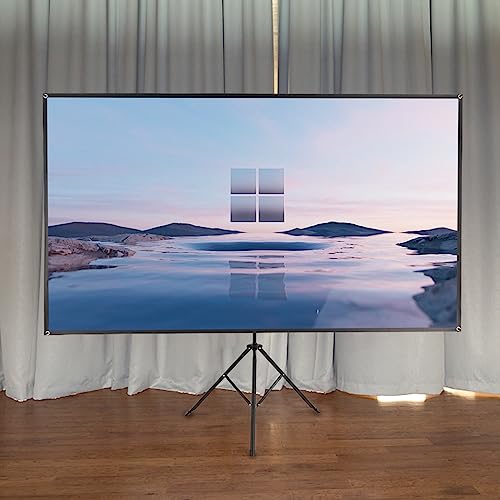 Leinwand Beamer mit Stativ, Tragbare Projector Screen, 80 Zoll Projektor Leinwand, 16:9, 4k Hd Projektionswand, Projektionswand für Heimkino, Indoor/Outdoor Filme Leinwand Beamer mit Stativ, Tragbare Projector Screen, 80 Zoll Projektor Leinwand, 16:9, 4k Hd Projektionswand, Projektionswand für Heimkino, Indoor/Outdoor Filme von Yolancity
