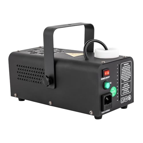 Yolancity 500W Nebelmaschine mit Fernbedienung und LED Licht, Mini Fogger Rauchmaschine, Mehrere Farben 9 LED Licht, 3 Farbwechselmodi, für DJ Disco Party, Hochzeiten, Partys, Halloween, Karneval von Yolancity