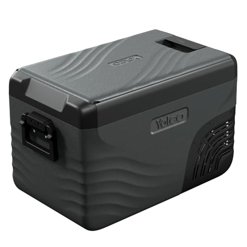 Yolco KX30 Carbon Elektrische Kompressor-Kühlbox, Dual- Zone, App Steuerung per Bluetooth, 12/24 V und 230 V, für Auto, LKW, Boot, Camping Kühlschrank Yolco KX30 Carbon Elektrische Kompressor-Kühlbox, Dual- Zone, App Steuerung per Bluetooth, 12/24 V und 230 V, für Auto, LKW, Boot, Camping Kühlschrank von Yolco