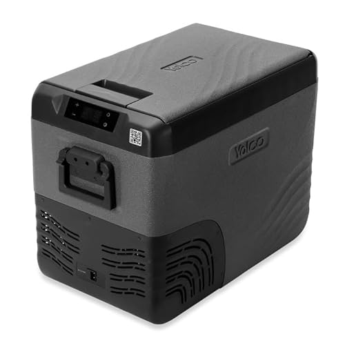 Yolco KX40 Carbon Elektrische Kompressor-Kühlbox, Dual- Zone, App Steuerung per Bluetooth, 12/24 V und 230 V, für Auto, LKW, Boot, Camping Kühlschrank von Yolco