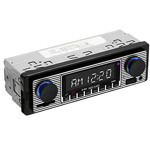 Yolispa Autoradio, Bluetooth Autoradio mit USB/SD/AUX-Anschluss, 4 x 60 W Auto-Audio-FM-Radio, Digitaler MP3-Player, Autoradio mit Bluetooth Freisprecheinrichtung von Yolispa