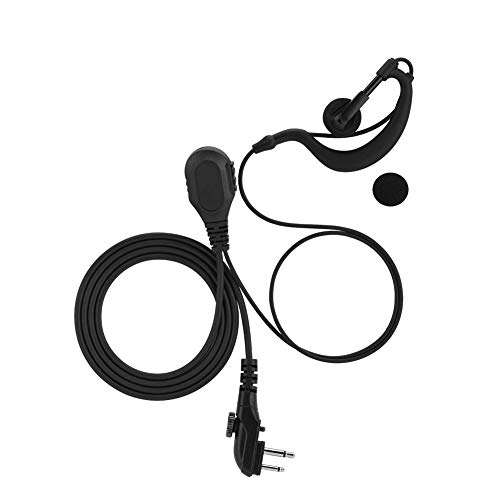 Yolispa Ohrhänger Headset Ohrhörer Walkie Talkie Kopfhörer mit Inline-Mikrofon Ohrenschützer für Hotelflughafen von Yolispa